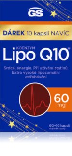 GS Koenzým Q10 60 mg kapsuly pre zdravé srdce a cievy 70 cps