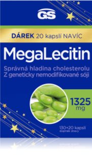 GS Megalecitin 1325 mg kapsle pro udržení normální hladiny cholesterolu 150 cps