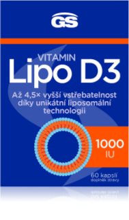 GS Lipo D3 1000 IU kapsle s vitamínem D 60 cps