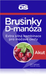 GS Brusnice D-manóza Akut tablety pre zdravie močových ciest 20 tbl