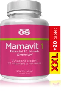 GS Mamavit 1 Plánování a 1. trimestr tablety pro ženy těhotné, kojící nebo plánující těhotenství