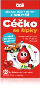 GS Céčko so šípkami žuvacie tablety s vitamínom C bez cukru 50 ks