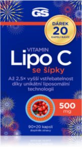GS Lipo C 500 mg se šípky kapsle pro podporu imunitního systému 110 cps
