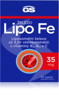 GS Lipo Fe kapsuly s obsahom železa 30 cps