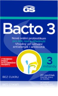 GS Bacto 3 orálne probiotikum príchuť Cherry 20 ks
