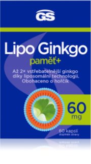 GS Lipo Ginko kapsle k podpoře funkce mozku a ke zlepšení paměti
