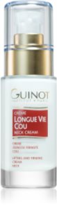 Guinot Longue Vie creme suavizante e reafirmante para unir a pigmentação do pescoço e decote 30 ml
