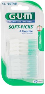 G.U.M Soft-Picks +Fluoride Dentale Tandenstokers Regular 40 st