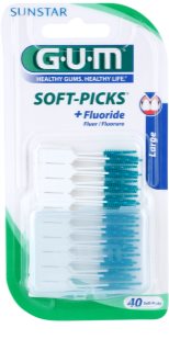 G.U.M Soft-Picks +Fluoride Dentale Tandenstokers Large 40 st