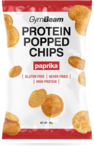 GymBeam Protein Popped Chips Proteinchips Geschmack Paprika 40 g