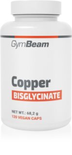 GymBeam Copper Bisglycinate kapsuly pre normálnu funkciu imunitného systému a na ochranu buniek pred oxidačným stresom 120 cps
