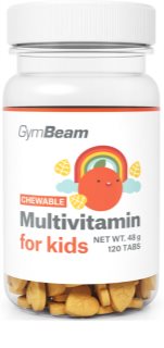 GymBeam Multivitamin for Kids podpora dětské imunity příchuť Orange 120 tbl