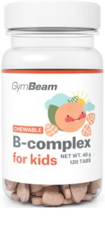 GymBeam B-Complex for Kids komplex vitamínu B pro děti příchuť Apricot 120 tbl