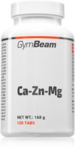 GymBeam Ca-Zn-Mg complex de minerale pentru funcționarea normală a sistemului imunitar, sănătatea oaselor și activitatea musculară