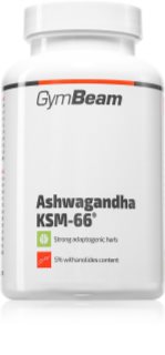 GymBeam Ashwagandha KSM-66® kapsle pro podporu fyzického a duševního zdraví 90 cps