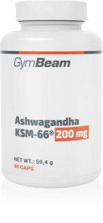 GymBeam Ashwagandha KSM-66® kapsle pro podporu fyzického a duševního zdraví 96 g