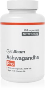 GymBeam Ashwagandha Pro kapsuly na podporu fyzického a duševného zdravia 120 cps
