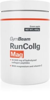 GymBeam RunCollg® Mag hydrolysiertes Kollagen mit Vitamin C Geschmack Green Apple 400 g