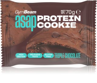GymBeam ASAP Protein Cookie biscotto proteico aroma Triple Chocolate 70 g