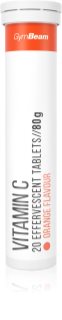 GymBeam Vitamin C 1000 mg šumivé tablety na posilnenie imunity príchuť Orange 20 tbl