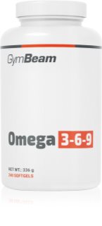 GymBeam Omega 3-6-9 podpora správného fungování organismu 240 cps