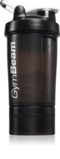 GymBeam Blend Bottle sporta šeikeris + tvertne krāsa Black White 450 ml