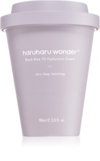 Haruharu Wonder Black Rice 10 Hyaluronic Cream crème hydratation intense pour apaiser la peau 90 ml