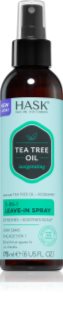 HASK Tea Tree Oil & Rosemary spray sans rinçage pour cuir chevelu sec avec démangeaisons 175 ml