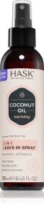 HASK Monoi Coconut Oil spray sin aclarado para dar brillo y suavidad al cabello 175 ml