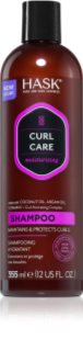 HASK Curl Care hidratáló sampon hullámos és göndör hajra 355 ml
