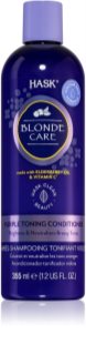 HASK Blonde Care Purple Shampoo conditioner voor blond haar neutraliseert gele Tinten 355 ml