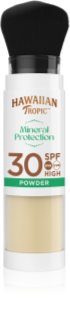 Hawaiian Tropic Mineral Protection Powder Brush vízálló és védő napozó púder SPF 30 4.25 g