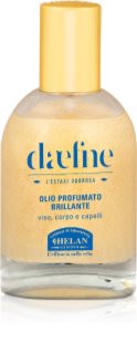 Helan Daefne huile sèche multifonctionnelle aux paillettes visage, corps et cheveux 50 ml