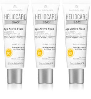 Heliocare 360° Age Active Fluid emulsja do opalania przeciw starzeniu się SPF 50+