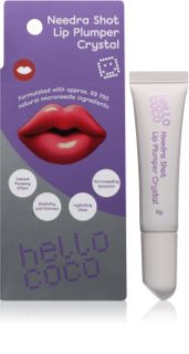 hello coco Needra Shot Lip Plumper блясък за устни с увеличаващ ефект цвят Crystal 8 гр.
