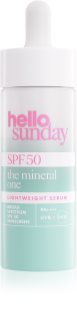 hello sunday the mineral one lightweight serum drops легка сироватка SPF 50 30 мл
