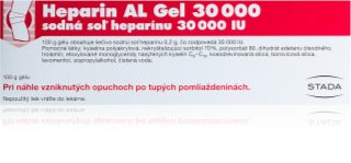 Heparin Heparin AL 30 000 IU gél proti modrinám a pomliaždeninám 100 g