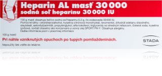 Heparin Heparin AL 30 000 IU masť proti modrinám a pomliaždeninám 100 g