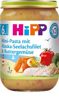 Hipp Mini těstoviny s aljašskou treskou v máslové zelenině dětský příkrm 190 g