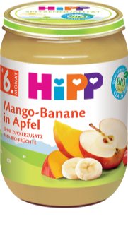Hipp BIO jablka s mangem a banány ovocný příkrm 190 g