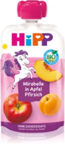 Hipp HiPPis BIO 100% ovoce jablko - broskev - mirabelka ovocný příkrm 100 g