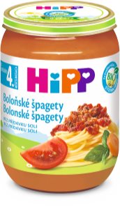 Hipp BIO bolonské špagety detský príkrm bez prídavku soli 190 g