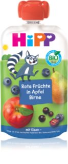 Hipp HiPPis BIO jablko - hruška - červené ovocie + železo detský príkrm 100 g