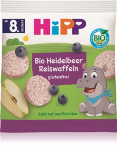 Hipp BIO borůvkové rýžové oplatky rýžové oplatky borůvka 30 g