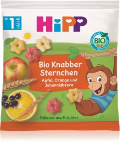 Hipp BIO jablko, pomeranč a černý rybíz ovocné obilné křupky 30 g