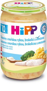 Hipp Hipp cestoviny s morskou rybou, brokolicou a smotanou detský príkrm 220 g