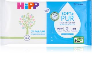 Hipp Soft & Pur вологі очищуючі серветки для дітей від народження