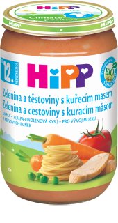 Hipp BIO detské menu zelenina a cestoviny s kuracím mäsom detský príkrm 220 g
