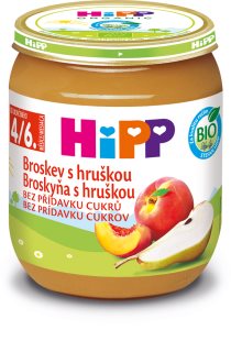 Hipp BIO broskev s hruškou dětský příkrm 125 g
