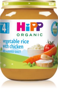 Hipp BIO zelenina a ryža s kuracím mäsom detský príkrm 125 g